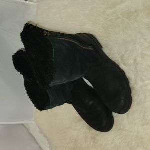 Sorel black suede snowboots